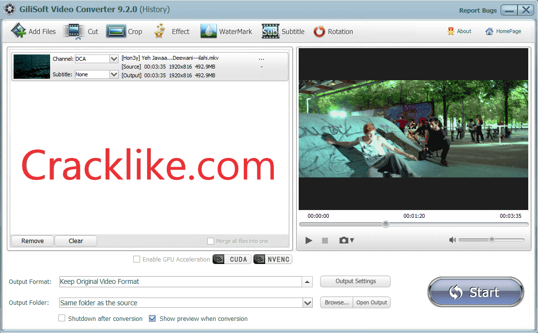GiliSoft Video Converter 15.2.0 Crack With Serial Key Free Download 2022