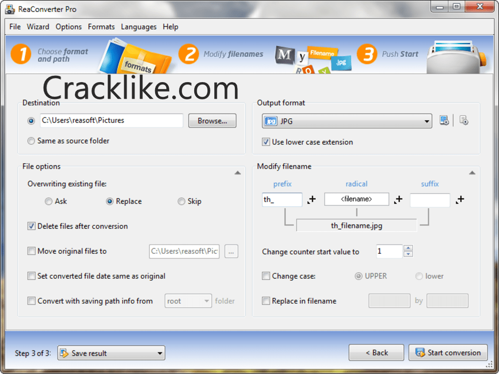 ReaConverter Pro 7.749 Crack With Activation Key Latest Version Download 2023